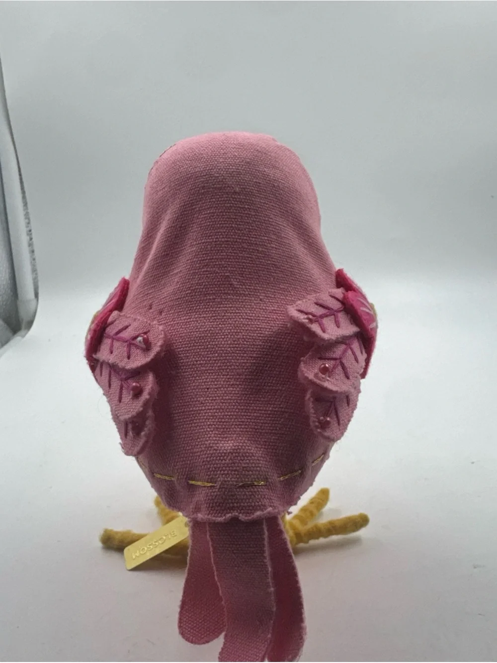 Target Spritz Featherly Friends BLOSSOM 2017 Felt Bird - Pink w/ Pearls